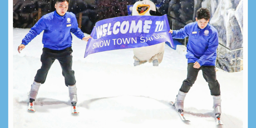 Hè này đi đâu chơi? Khám phá thị trấn tuyết – Snow Town quận 2