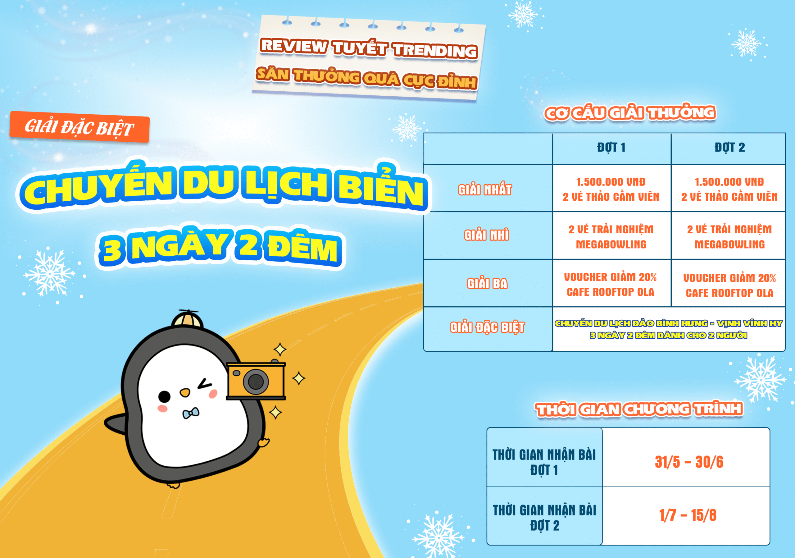 SnowTown Phát Động Cuộc Thi Review Hoành Tráng Nhất Mùa Hè!