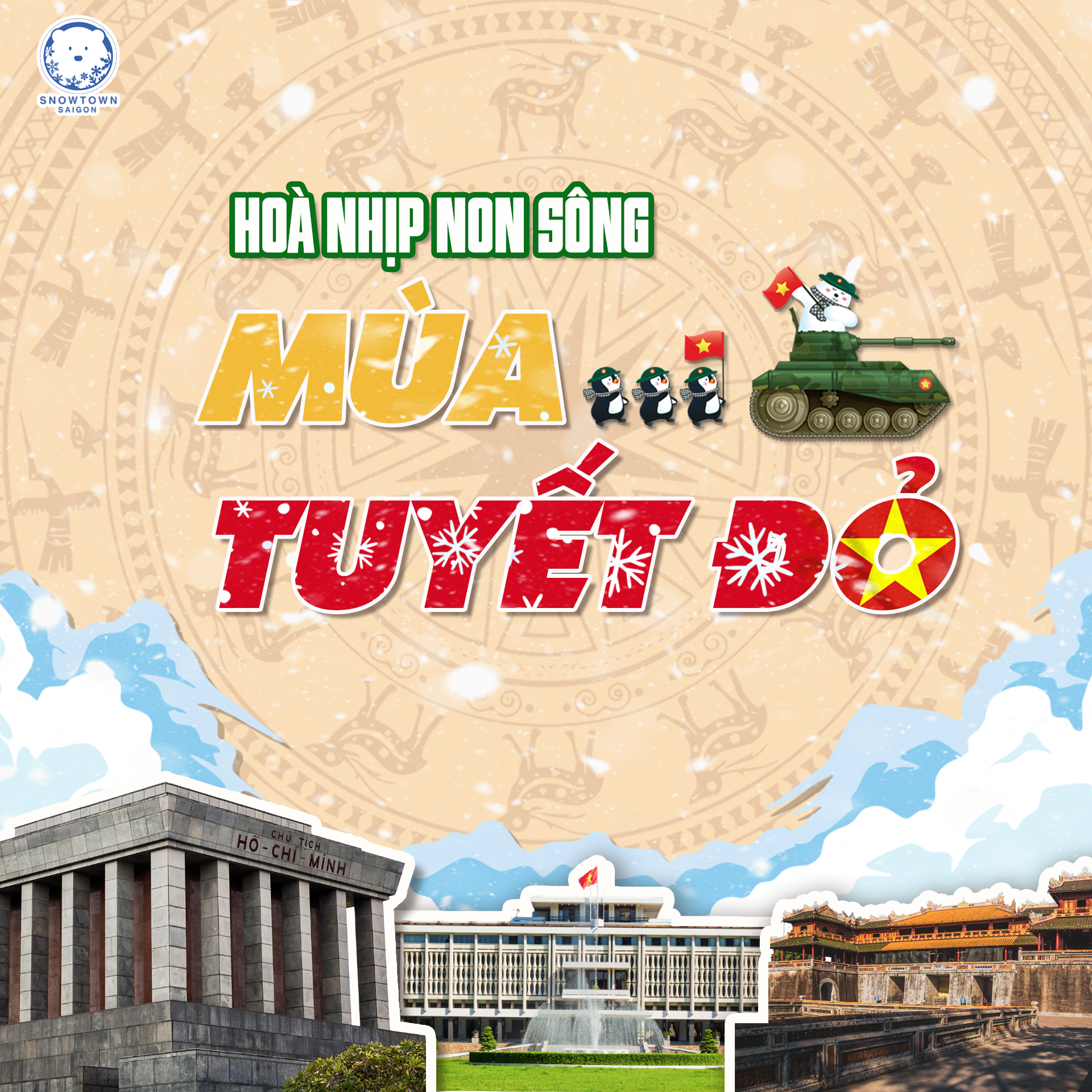 CHƠI GÌ NGÀY QUỐC KHÁNH TẠI KHU TRƯỢT TUYẾT SNOW TOWN